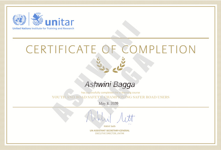 Youth and Road Safety Championing Safer Road Users by UNITAR